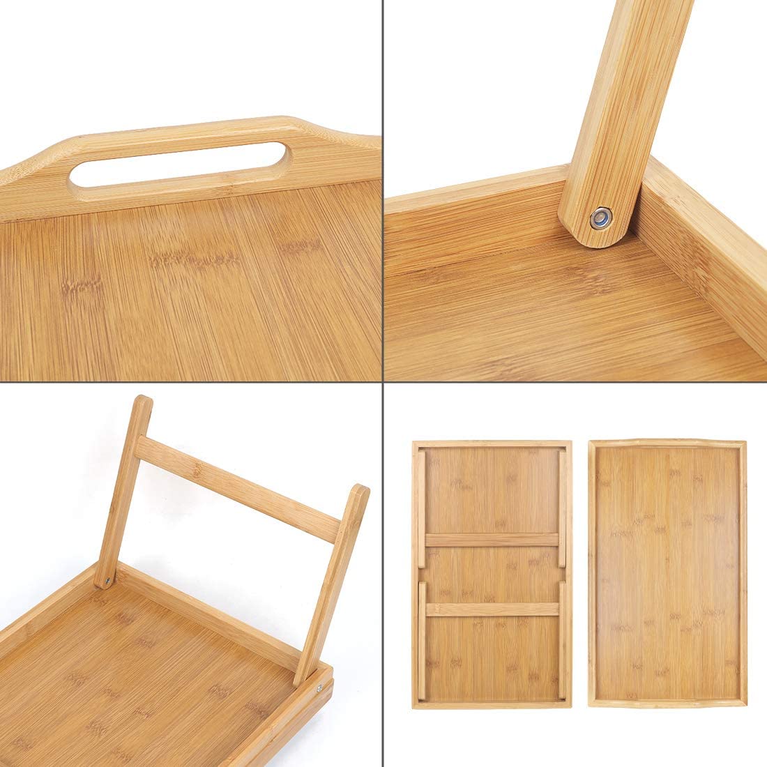 Bamboo Breakfast Table Foldable Tray