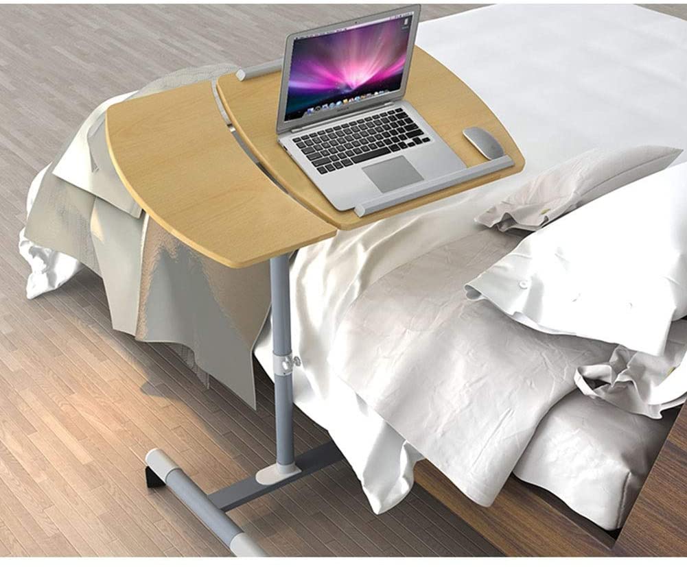 Adjustable Heavy-Duty or Medical Tilt-Top Overbed Table