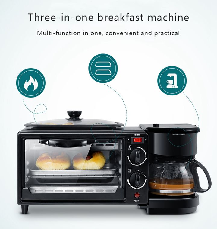The 3-in-1 Multi-function Breakfast Maker Machine that your Home