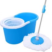 360° Spin Mop with 2 Microfiber Mop Heads